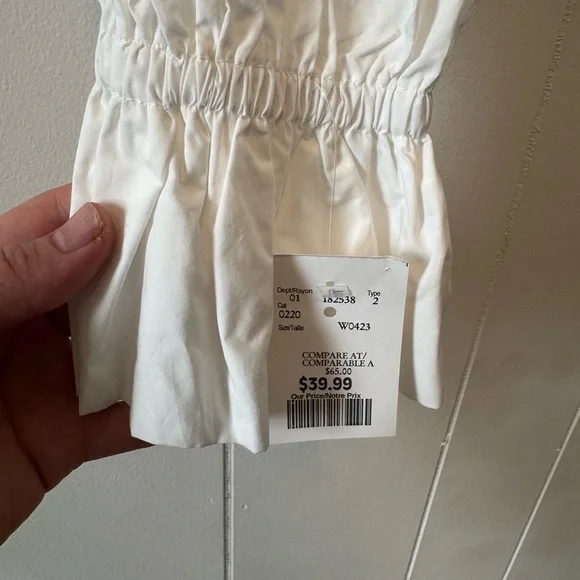 White Cropped Top - Picture 5 of 5